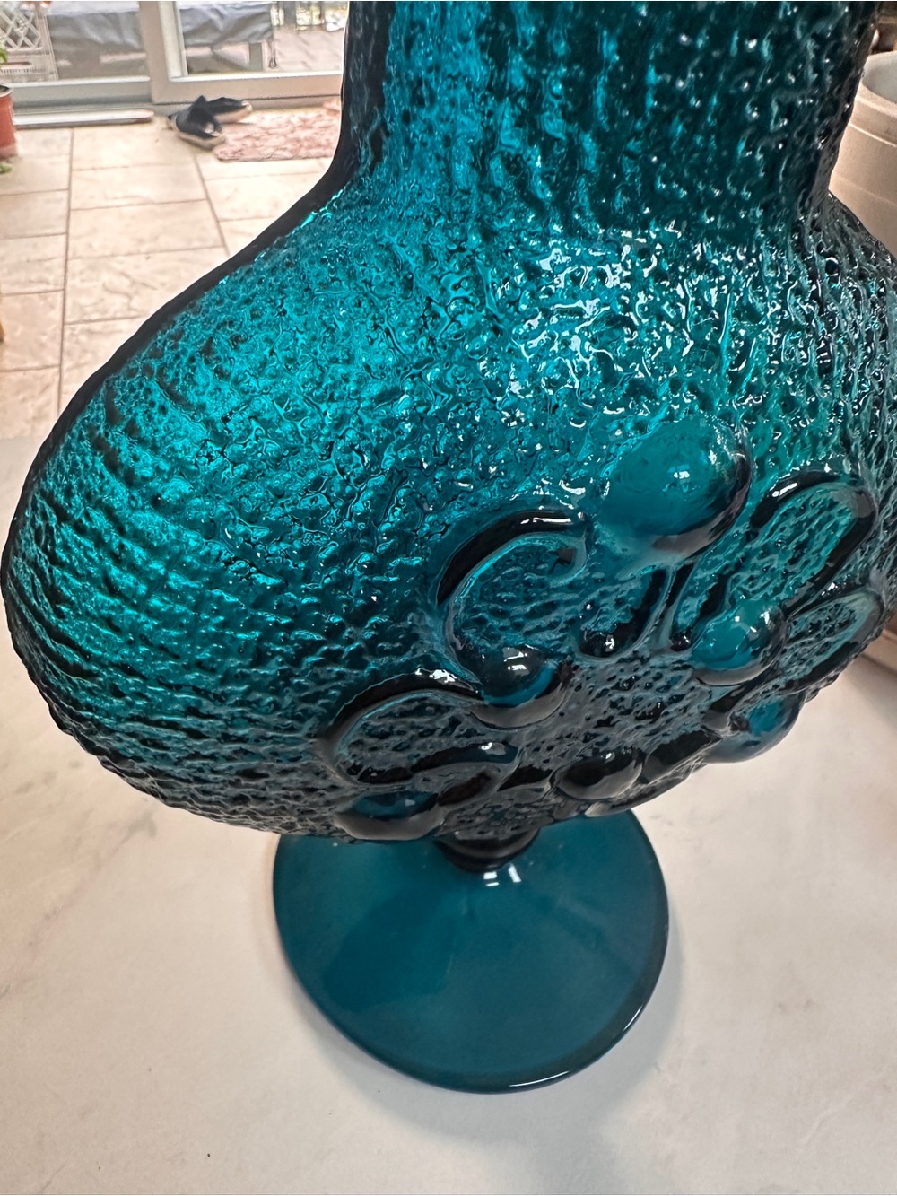 Wayne Husted for Stelvia Blue Glass vase - Picture 4 of 7